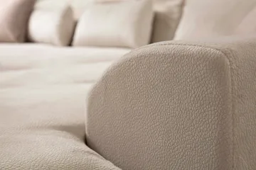 Divaanisohva Janavia Oikea - Beige/Musta - Huonekalut - Sohva - Divaanisohva - 4 istuttava sohva divaanilla