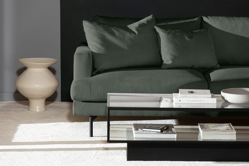 Menard 4-istuttava Oikeakätinen Syvä L-muotoinen Divaanisohva Manchesterista - Vihreä - Huonekalut - Sohva - Divaanisohva - 4 istuttava sohva divaanilla