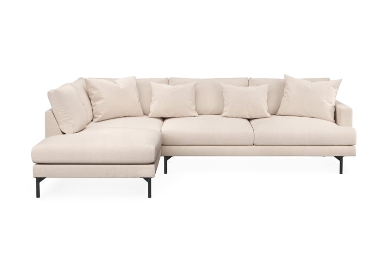 Menard 4-istuttava Vasenkätinen L-muotoinen Divaanisohva Kankaasta - Beige - Huonekalut - Sohva - Divaanisohva - 4 istuttava sohva divaanilla