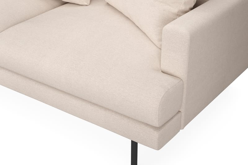 Menard 4-istuttava Vasenkätinen L-muotoinen Divaanisohva Kankaasta - Beige - Huonekalut - Sohva - Divaanisohva - 4 istuttava sohva divaanilla