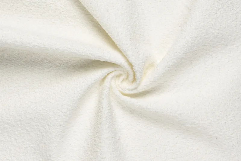 Menard 4-istuttava Vasenkätinen L-muotoinen Divaanisohva Bouclé-kankaasta - Valkoinen - Huonekalut - Sohva - Divaanisohva - 4 istuttava sohva divaanilla