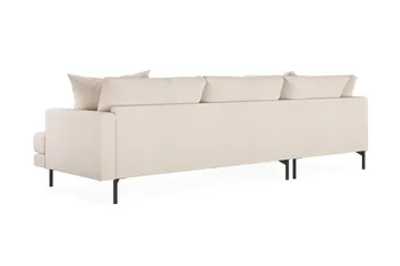 Menard 4-istuttava Vasenkätinen Syvä L-muotoinen Divaanisohva Kankaasta - Beige - Huonekalut - Sohva - Divaanisohva