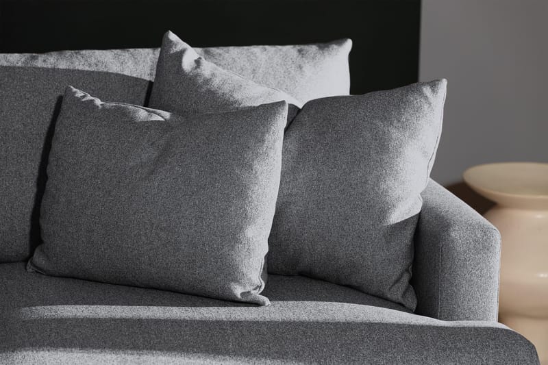 Menard 4-istuttava Vasenkätinen Syvä L-muotoinen Divaanisohva Kankaasta - Harmaa - Huonekalut - Sohva - Divaanisohva - 4 istuttava sohva divaanilla