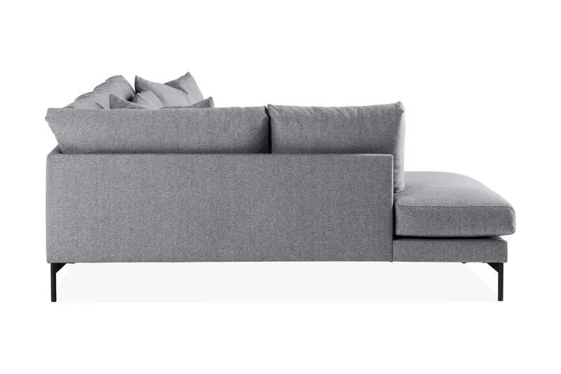 Menard 4-istuttava Vasenkätinen Syvä L-muotoinen Divaanisohva Kankaasta - Harmaa - Huonekalut - Sohva - Divaanisohva - 4 istuttava sohva divaanilla