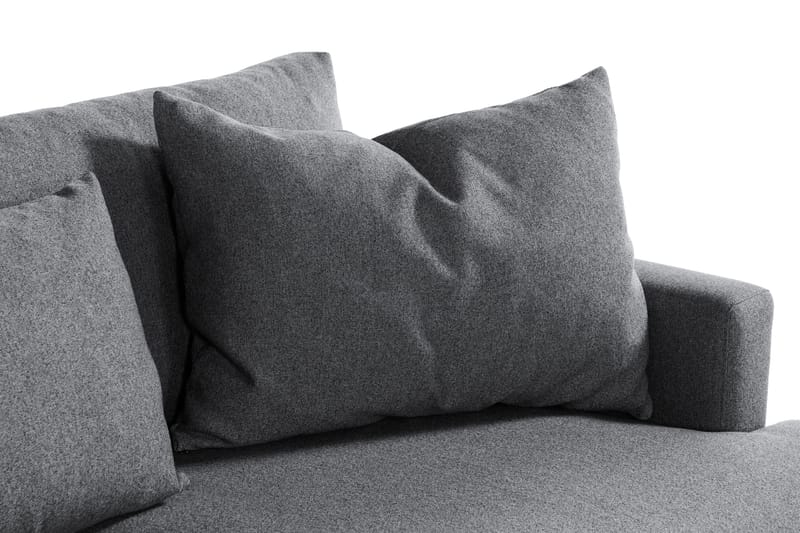 Menard 4-istuttava Vasenkätinen Syvä L-muotoinen Divaanisohva Kankaasta - Tummanharmaa - Huonekalut - Sohva - Divaanisohva - 4 istuttava sohva divaanilla