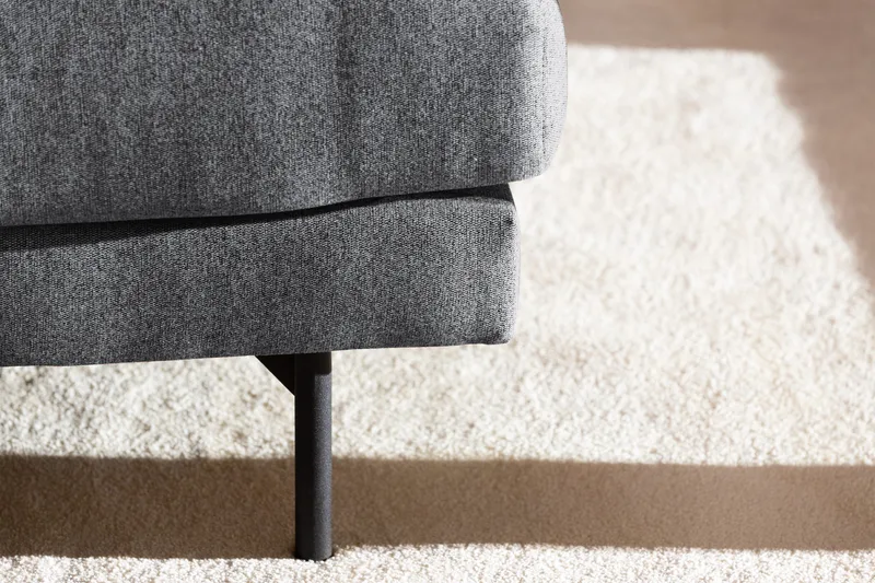 Menard 4-istuttava Vasenkätinen Syvä L-muotoinen Divaanisohva Kankaasta - Tummanharmaa - Huonekalut - Sohva - Divaanisohva - 4 istuttava sohva divaanilla