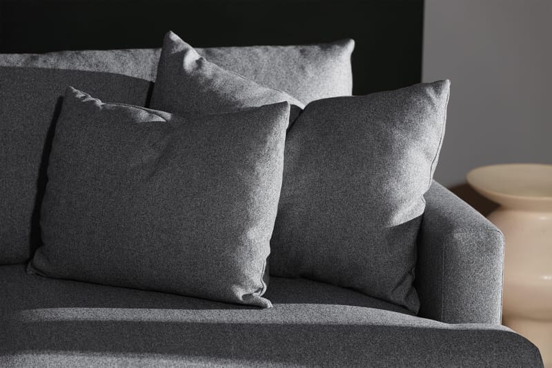 Menard 4-istuttava Vasenkätinen Syvä L-muotoinen Divaanisohva Kankaasta - Tummanharmaa - Huonekalut - Sohva - Divaanisohva - 4 istuttava sohva divaanilla