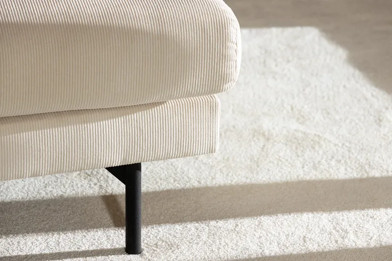 Menard 4-istuttava Vasenkätinen Syvä L-muotoinen Divaanisohva Manchesterista - Beige - Huonekalut - Sohva - Divaanisohva - 4 istuttava sohva divaanilla