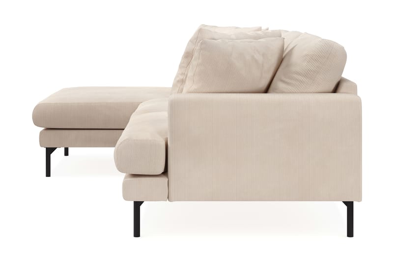 Menard 4-istuttava Vasenkätinen Syvä L-muotoinen Divaanisohva Manchesterista - Beige - Huonekalut - Sohva - Divaanisohva - 3 istuttava sohva divaanilla