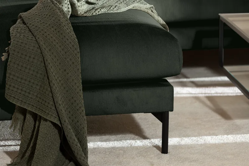 Menard 4-istuttava Vasenkätinen Syvä L-muotoinen Divaanisohva Manchesterista - Vihreä - Huonekalut - Sohva - Divaanisohva - 4 istuttava sohva divaanilla