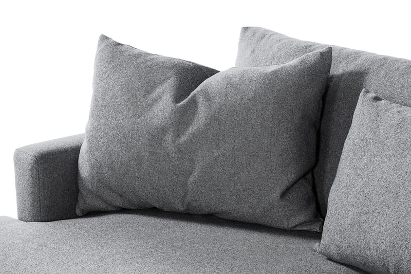 Menard 4-sits Soffa med Schäslong Höger - Harmaa - Huonekalut - Sohva - Divaanisohva - 4 istuttava sohva divaanilla