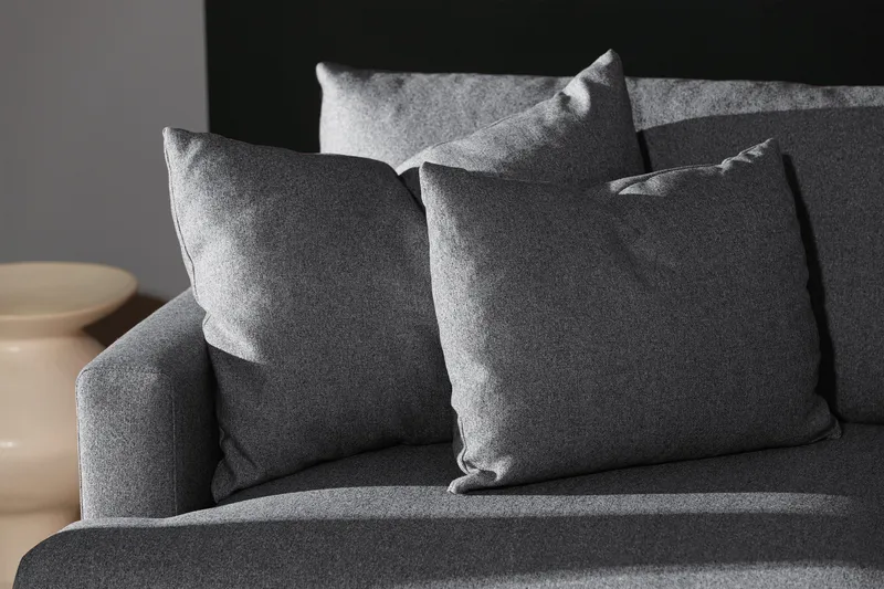 Menard 4-sits Soffa med Schäslong Höger - Tummanharmaa - Huonekalut - Sohva - Divaanisohva - 4 istuttava sohva divaanilla