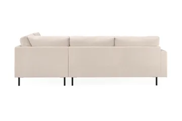 Menard Compact 4-istuttava Oikeakätinen L-muotoinen Divaanisohva Kankaasta - Beige - Huonekalut - Sohva - Divaanisohva - 4 istuttava sohva divaanilla