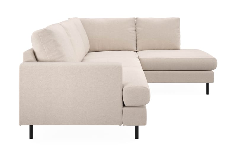 Menard Compact 4-istuttava Oikeakätinen L-muotoinen Divaanisohva Kankaasta - Beige - Huonekalut - Sohva - Divaanisohva - 4 istuttava sohva divaanilla