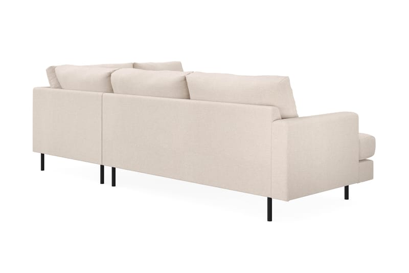 Menard Compact 4-istuttava Oikeakätinen L-muotoinen Divaanisohva Kankaasta - Beige - Huonekalut - Sohva - Divaanisohva - 4 istuttava sohva divaanilla