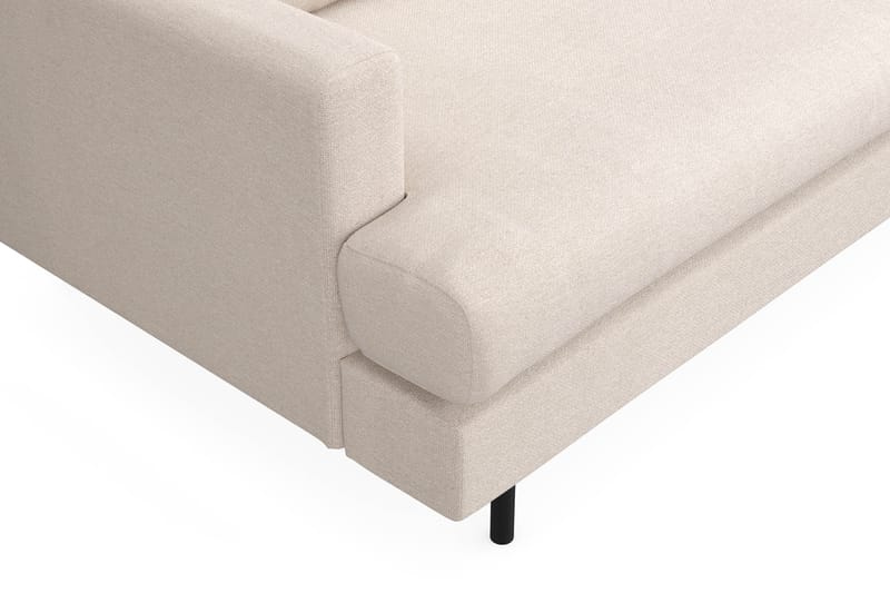 Menard Compact 4-istuttava Oikeakätinen L-muotoinen Divaanisohva Kankaasta - Beige - Huonekalut - Sohva - Divaanisohva - 4 istuttava sohva divaanilla