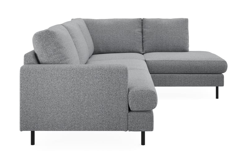 Menard Compact 4-istuttava Oikeakätinen L-muotoinen Divaanisohva Kankaasta - Harmaa - Huonekalut - Sohva - Divaanisohva - 4 istuttava sohva divaanilla