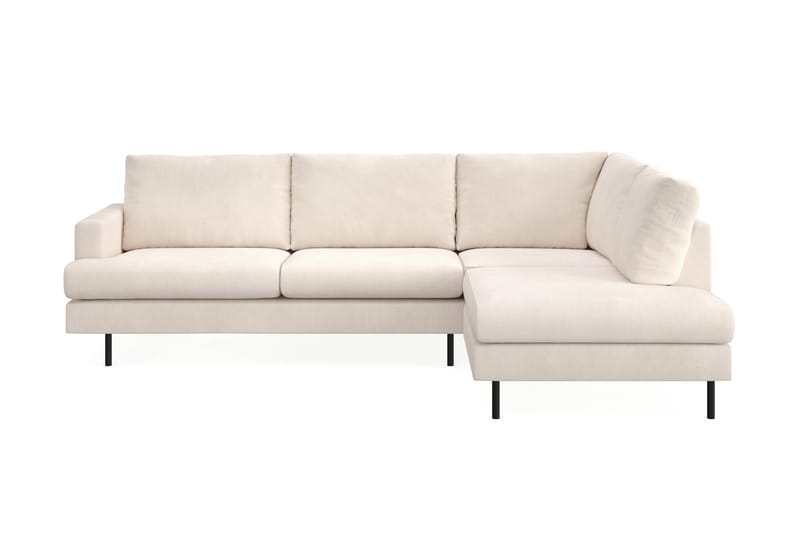 Menard Compact 4-istuttava Oikeakätinen L-muotoinen Divaanisohva Manchesterista - Beige - Huonekalut - Sohva - Divaanisohva - 4 istuttava sohva divaanilla
