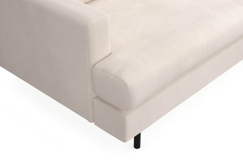 Menard Compact 4-istuttava Oikeakätinen L-muotoinen Divaanisohva Manchesterista - Beige - Huonekalut - Sohva - Divaanisohva - 4 istuttava sohva divaanilla