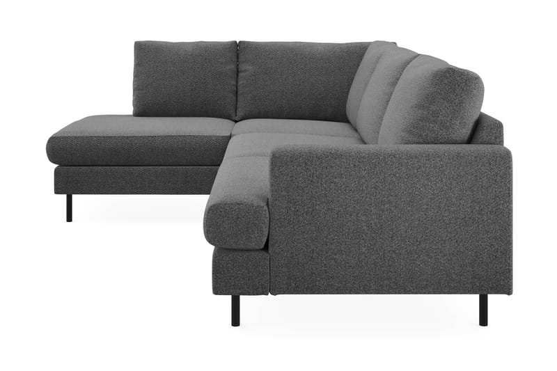 Menard Compact 4-istuttava Vasenkätinen L-muotoinen Divaanisohva Kankaasta - Tummanharmaa - Huonekalut - Sohva - Divaanisohva - 4 istuttava sohva divaanilla