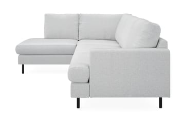 Menard Compact 4-istuttava Vasenkätinen L-muotoinen Divaanisohva Kankaasta - Vaaleanharmaa - Huonekalut - Sohva - Divaanisohva - 4 istuttava sohva divaanilla