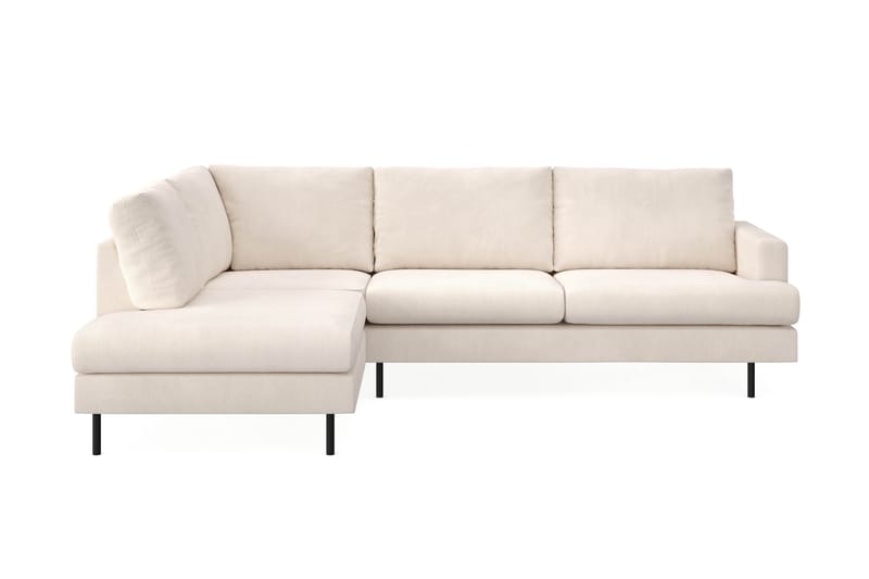 Menard Compact 4-istuttava Vasenkätinen L-muotoinen Divaanisohva Manchesterista - Beige - Huonekalut - Sohva - Divaanisohva - 4 istuttava sohva divaanilla