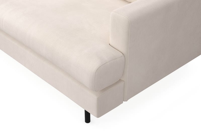 Menard Compact 4-istuttava Vasenkätinen L-muotoinen Divaanisohva Manchesterista - Beige - Huonekalut - Sohva - Divaanisohva - 4 istuttava sohva divaanilla