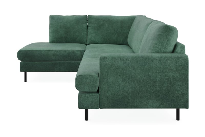 Menard Compact 4-istuttava Vasenkätinen L-muotoinen Divaanisohva Sametista - Tummanvihreä - Huonekalut - Sohva - Divaanisohva - 4 istuttava sohva divaanilla
