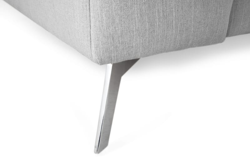 Ocean Lyx 4-istuttava Oikeakätinen L-muotoinen Divaanisohva Kankaalla - Harmaa - Huonekalut - Sohva - Divaanisohva - 4 istuttava sohva divaanilla