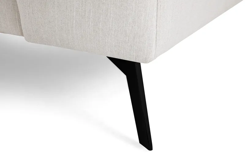 Ocean Lyx 4-istuttava Vasenkätinen L-muotoinen Divaanisohva Kankaalla - Vaaleanharmaa - Huonekalut - Sohva - Divaanisohva - 4 istuttava sohva divaanilla