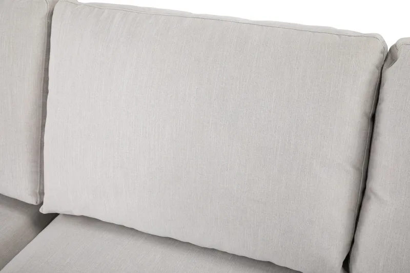 Ocean Lyx 4-istuttava Vasenkätinen L-muotoinen Divaanisohva Kankaalla - Vaaleanharmaa - Huonekalut - Sohva - Divaanisohva - 4 istuttava sohva divaanilla