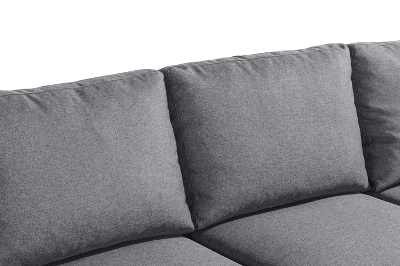Peppe 4-istuttava Oikeakätinen L-muotoinen Divaanisohva Kankaasta - Vaaleanharmaa - Huonekalut - Sohva - Divaanisohva - 4 istuttava sohva divaanilla