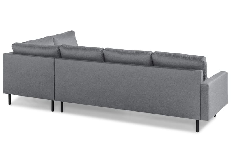 Peppe 4-istuttava Oikeakätinen L-muotoinen Divaanisohva Kankaasta - Vaaleanharmaa - Huonekalut - Sohva - Divaanisohva - 4 istuttava sohva divaanilla