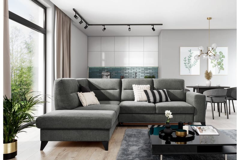 Sohva avopäädyllä Banty 4:n ist - Huonekalut - Sohva - Divaanisohva - 4 istuttava sohva divaanilla