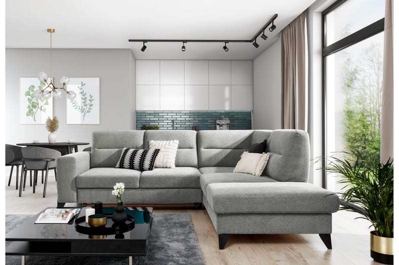 Sohva avopäädyllä Banty 4:n ist - Huonekalut - Sohva - Divaanisohva - 4 istuttava sohva divaanilla