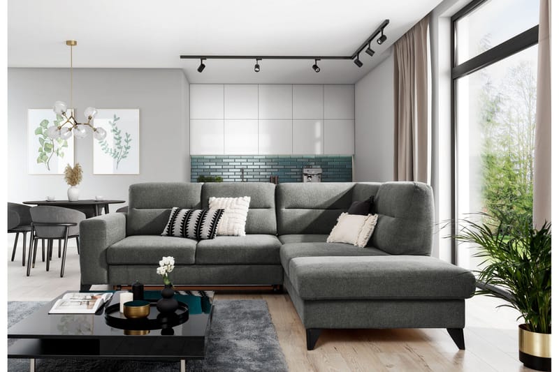 Sohva avopäädyllä Banty 4:n ist - Huonekalut - Sohva - Divaanisohva - 4 istuttava sohva divaanilla