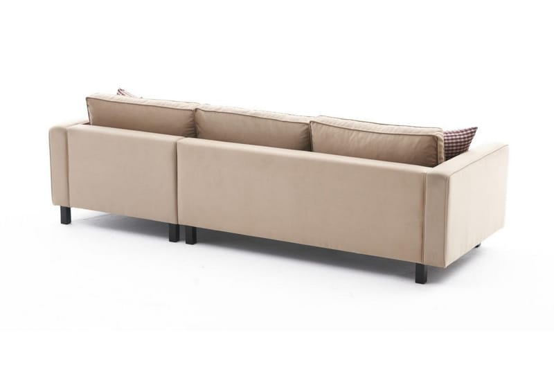 Sohva divaanilla Vivianna 4:n ist - Beige - Huonekalut - Sohva - Divaanisohva - 4 istuttava sohva divaanilla