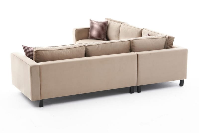Sohva divaanilla Vivianna 4:n ist - Beige - Huonekalut - Sohva - Divaanisohva - 4 istuttava sohva divaanilla