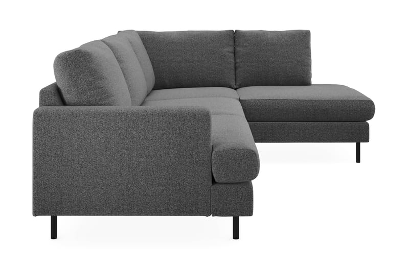 Sohva Menard  Compact avopäädyllä 4:n ist - Tummanharmaa - Huonekalut - Sohva - Divaanisohva - 4 istuttava sohva divaanilla
