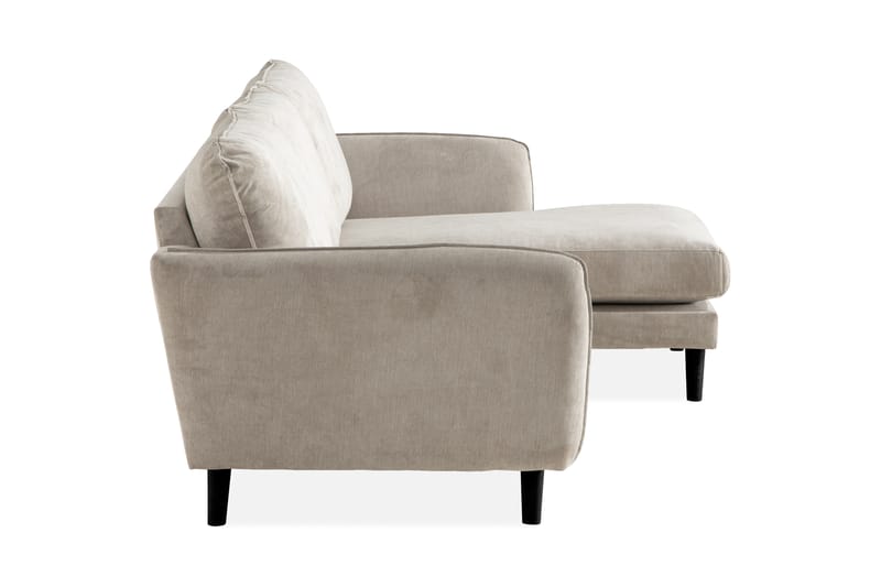 Trend Lyx 3-istuttava Oikeakätinen L-muotoinen Divaanisohva Kankaalla - Beige - Huonekalut - Sohva - Divaanisohva