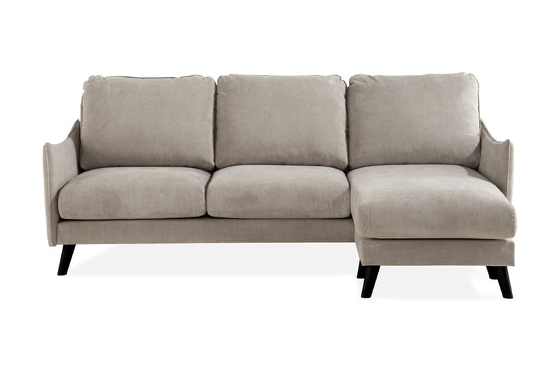 Trend Lyx 3-istuttava Oikeakätinen L-muotoinen Divaanisohva Kankaalla - Beige - Huonekalut - Sohva - Divaanisohva
