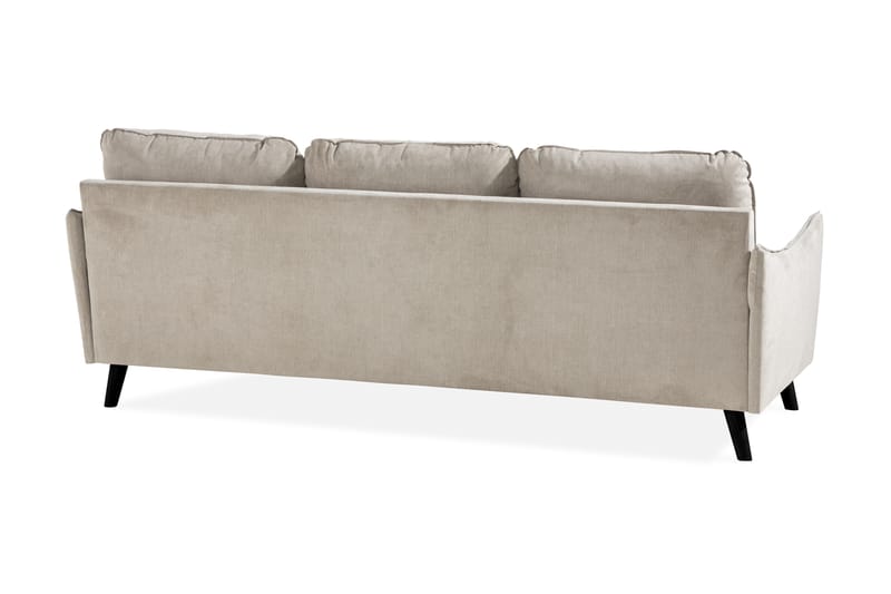 Trend Lyx 3-istuttava Oikeakätinen L-muotoinen Divaanisohva Kankaalla - Beige - Huonekalut - Sohva - Divaanisohva