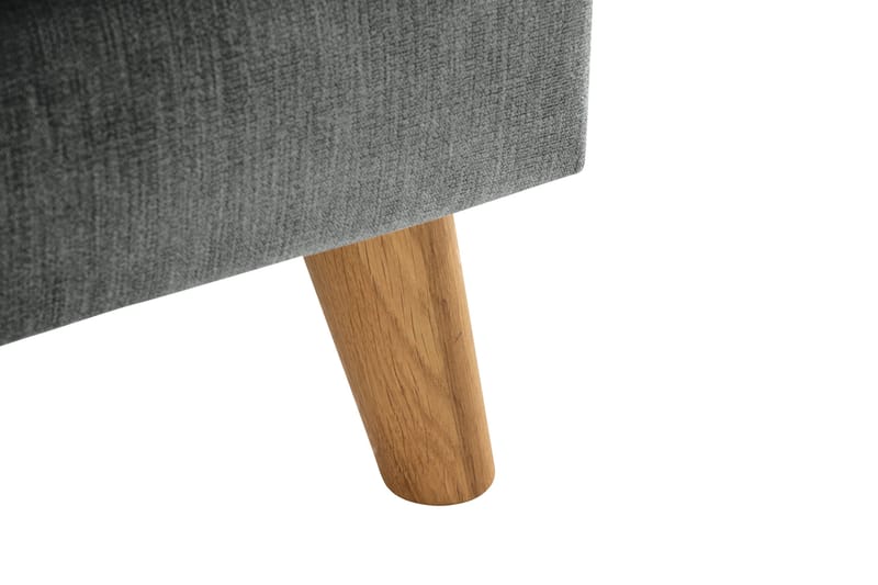 Trend Lyx 3-istuttava Oikeakätinen L-muotoinen Divaanisohva Kankaalla - Harmaa - Huonekalut - Sohva - Divaanisohva - 4 istuttava sohva divaanilla