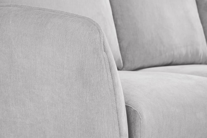 Trend Lyx 3-istuttava Oikeakätinen L-muotoinen Divaanisohva Kankaalla - Vaaleanharmaa - Huonekalut - Sohva - Divaanisohva