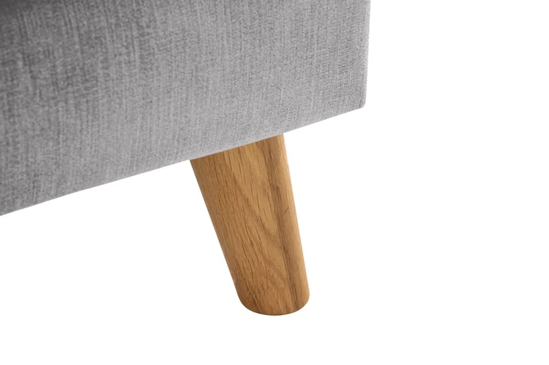 Trend Lyx 3-istuttava Oikeakätinen L-muotoinen Divaanisohva Kankaalla - Vaaleanharmaa - Huonekalut - Sohva - Divaanisohva - 4 istuttava sohva divaanilla