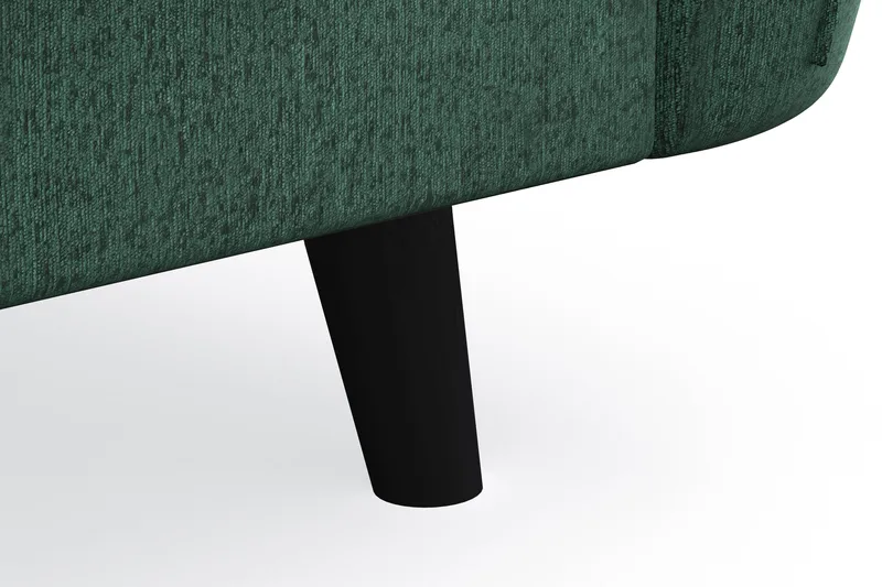 Trend Lyx 3-istuttava Oikeakätinen L-muotoinen Divaanisohva Sametilla - Tummanvihreä - Huonekalut - Sohva - Divaanisohva - 4 istuttava sohva divaanilla