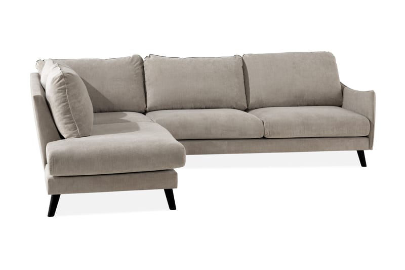 Trend Lyx 3-istuttava Vasenkätinen L-muotoinen Divaanisohva Kankaalla - Beige - Huonekalut - Sohva - Divaanisohva