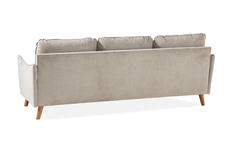 Trend Lyx 3-istuttava Vasenkätinen L-muotoinen Divaanisohva Kankaalla - Beige - Huonekalut - Sohva - Divaanisohva