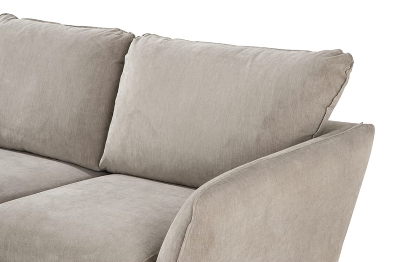 Trend Lyx 3-istuttava Vasenkätinen L-muotoinen Divaanisohva Kankaalla - Beige - Huonekalut - Sohva - Divaanisohva