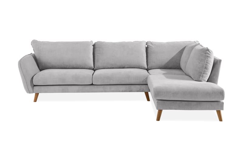 Trend Lyx 3-istuttava Vasenkätinen L-muotoinen Divaanisohva Kankaalla - Beige - Huonekalut - Sohva - Divaanisohva